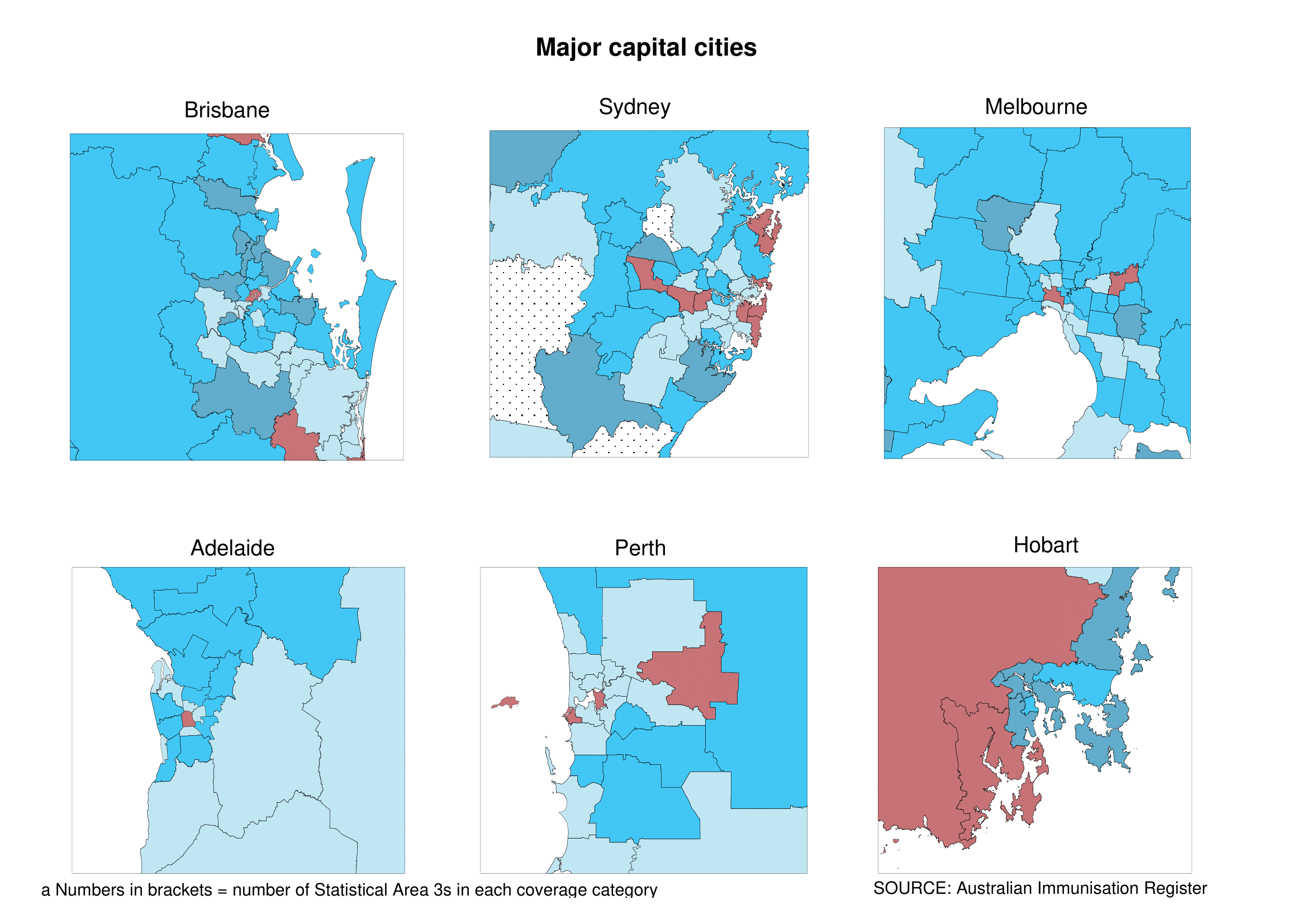 Measles coverage cities