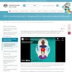 Screenshot of COVID-19 vaccines: Information for Aboriginal and Torres Strait Islander people affected by cancer