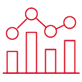Icon of data with data points
