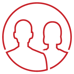 Icon of people in a circle