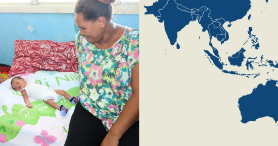 Swaddle blankets carry immunisation messages to Solomon Islands parents
