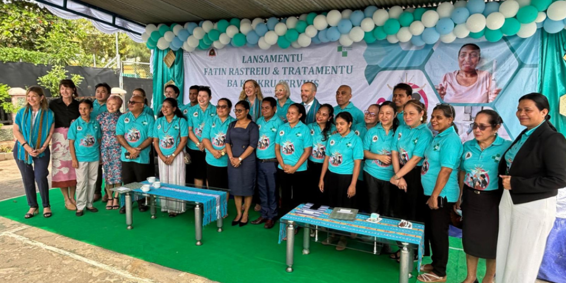 The HPV screen and treat clinic team in Timor-Leste