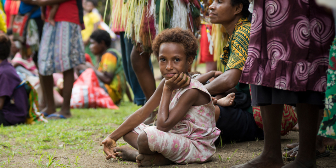 An image of a young girl from PNG