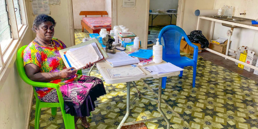 Nurses Aid, Lucy, manages the Galma Community Clinic 